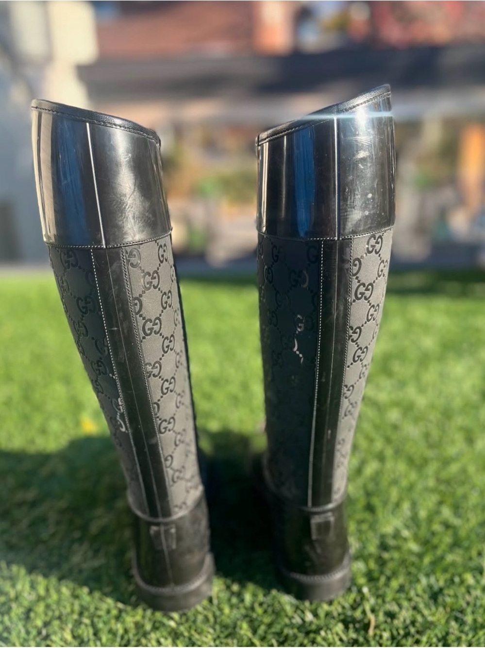 Authentic Gucci Logo Rainboots